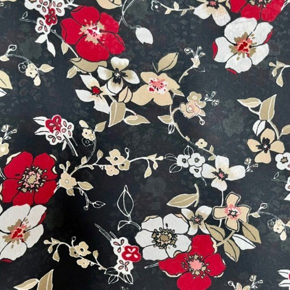 Studio Ease Reversible Maxi Shift Dress Red/White/Blue Florals - Travel - 12 - Picture 10 of 11